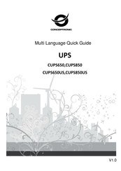 Conceptronic CUPS650US Multi Language Quick Manual