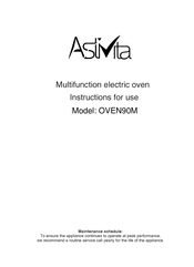 Astivita OVEN90M Instructions For Use Manual