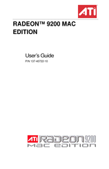 ATI Technologies RADEON 9200 MAC EDITION User Manual