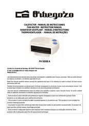Orbegozo FH 5008 A Instruction Manual