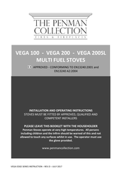 Penman Collection VEGA 200SL Installation And Operating Instructions Manual
