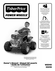 Fisher-Price POWER WHEELS X3416 Owner's Manual