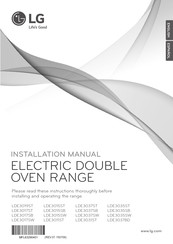 LG LDE3019ST Installation Manual