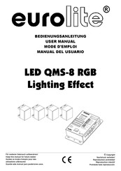 EuroLite LED QMS-8 RGB Lighting Effect User Manual