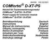comfortel D-XT-PS Instructions Manual