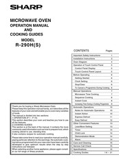 Sharp R-290S Operation Manual