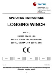 Tajfun EGV 85A 2.05M Operating Instructions Manual