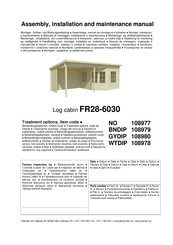 Palmako FR28-6030 Assembly, Installation And Maintenance Manual