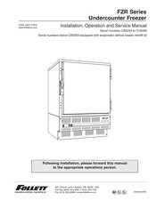 Follett FZR4-ADA Installation, Operation And Service Manual