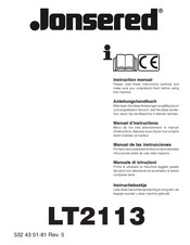 Jonsered LT2113 Instruction Manual