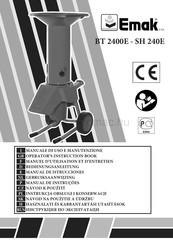 EMAK SH 240E Operators Instruction Book