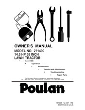 Poulan Pro 271490 Owner's Manual