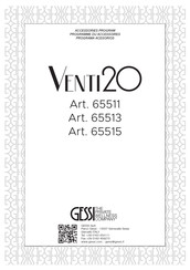 Gessi VENTI2O 65511 Manual