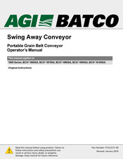 AGI BATCO BCX2 15100SA Operator's Manual
