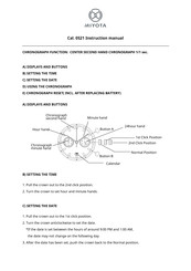 Citizen 0S21 Instruction Manual