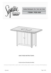 Ashley Signature DESIGN P539 -665 User Manual