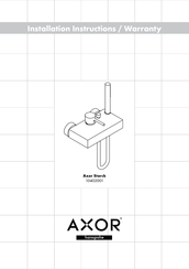 Hans Grohe Axor Starck 10402001 Installation Instructions / Warranty
