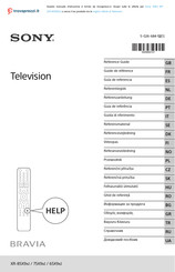 Sony BRAVIA XR65X9xJ Reference Manual