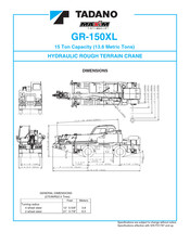 Maxim TADANO GR-150XL Manual
