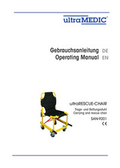 ultraMEDIC ultraRESCUE-CHAIR SAN-9201 Operating Manual