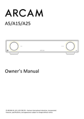 Arcam A25 Owner's Manual