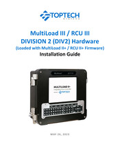 Toptech MultiLoad RCU III Installation Manual