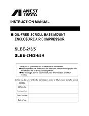 Anest Iwata SLBE-2H Instruction Manual