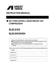 Anest Iwata SLB-2 Instruction Manual