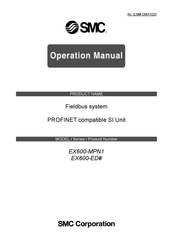 Smc Networks EX600-ED Series Operation Manual