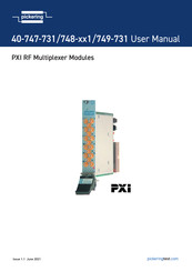 Pickering PXI 40-748-731 User Manual