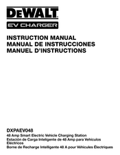 DeWalt EV CHARGER DXPAEV048 Instruction Manual