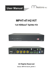 Milestone pro MPHT-4T-H2KIT User Manual