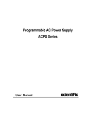 Scientific ACPS Series User Manual