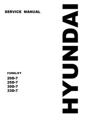 Hyundai 25D-7 Service Manual
