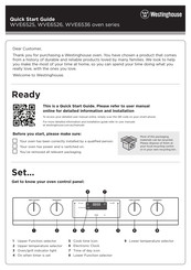 Westinghouse WVE6526DD Quick Start Manual