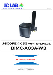 JC LAB J-SCOPE BIMC-A03A-W3 Manual