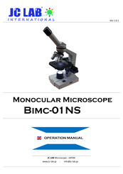 JC LAB Bimc-01NS Operation Manual