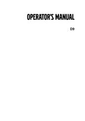 Volvo Penta D9 Operating Manual