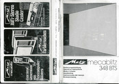 Metz MECABLITZ 348 BTS Operating Instructions Manual