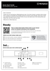 Westinghouse WVEP6918DD Quick Start Manual