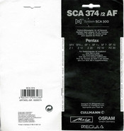 Metz SCA 374 -2 AF Manual