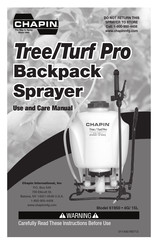 Chapin 61950 Use And Care Manual