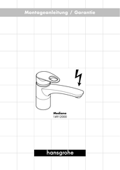 Hans Grohe Mediano 14912000 Quick Start Manual