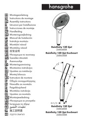 Hans Grohe Rainfinity 130 3jet 26864 Series Assembly Instructions Manual
