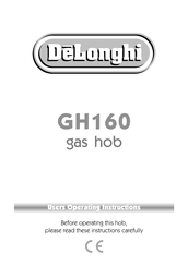 DeLonghi GH160 User Operating Instructions Manual
