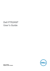 Dell P7524QTt User Manual