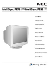NEC MultiSync FE791SB User Manual