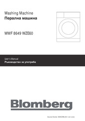 Blomberg WMF 8649 WZE60 User Manual