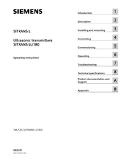 Siemens Sitrans LU-180 Operating Instructions Manual