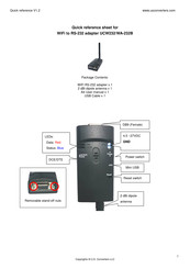 U.S. Converters UCW232/WA-232B Quick Reference Sheet